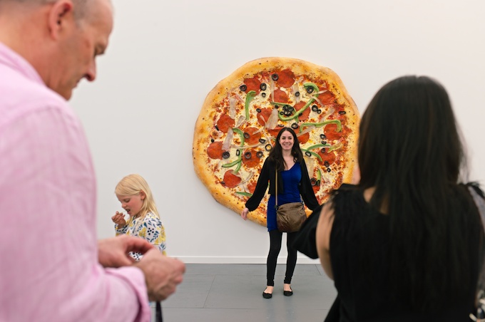Pizza For Everybody! At Luhring Augustine Gallery Booth