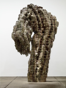Permeated Shield by Ursula von Rydingsvard at Galerie Lelong